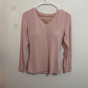 OGL Blush Long Sleeve V-Neck Top